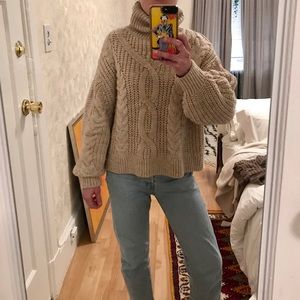 Super cute oversized knit sweater